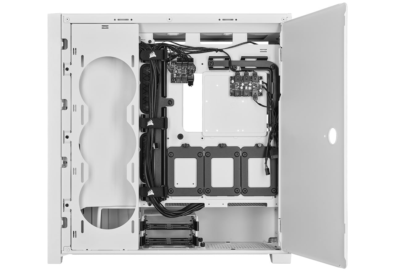 iCUE 5000X RGB QL True White | CORSAIR ミドルタワー型PCケース