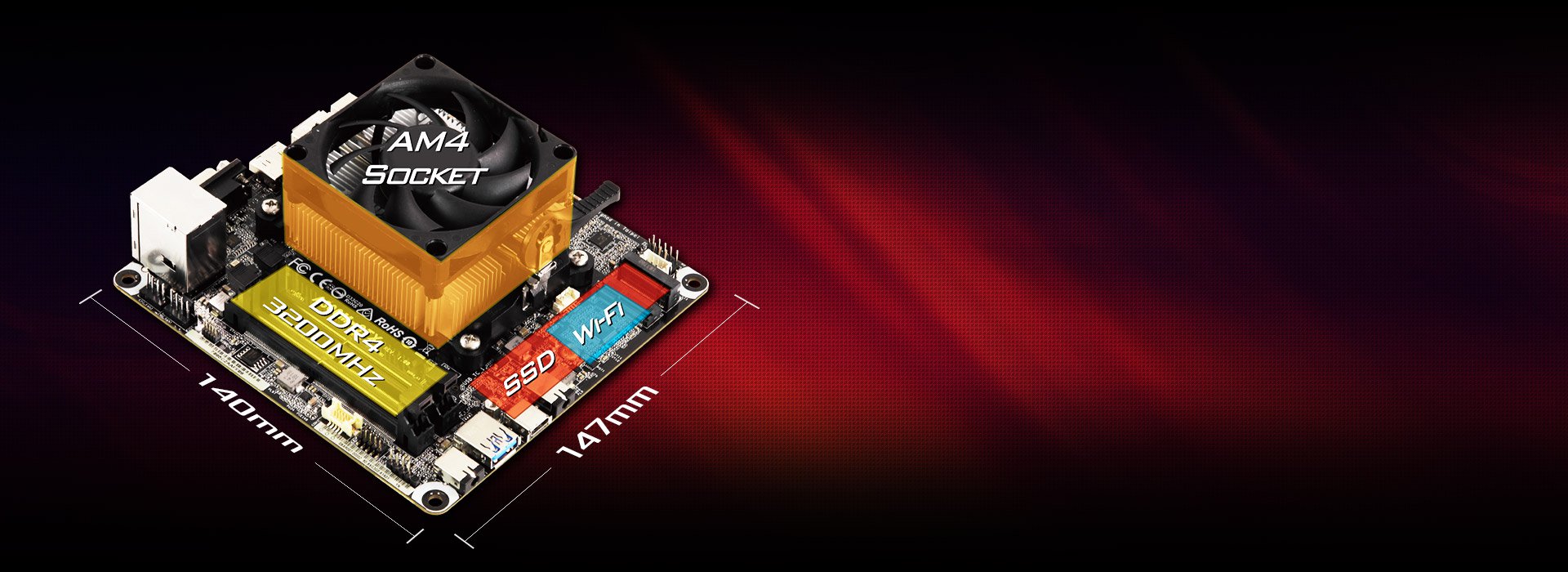 ミニPC ASRock DeskMini X300 Ryzen5 5600G 24GB ASRock > DeskMini X300 Series