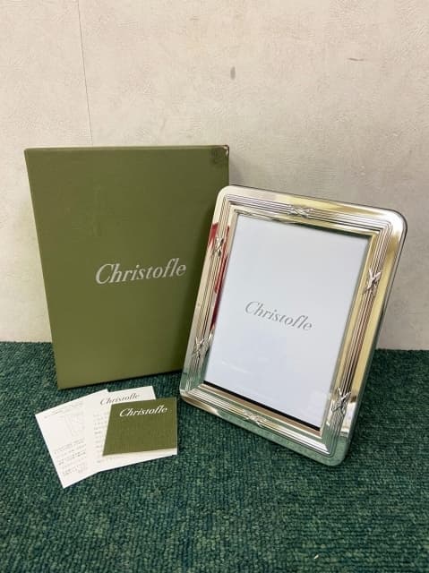 東京都 世田谷区にて 未使用品 Christofle/クリストフル 写真立て