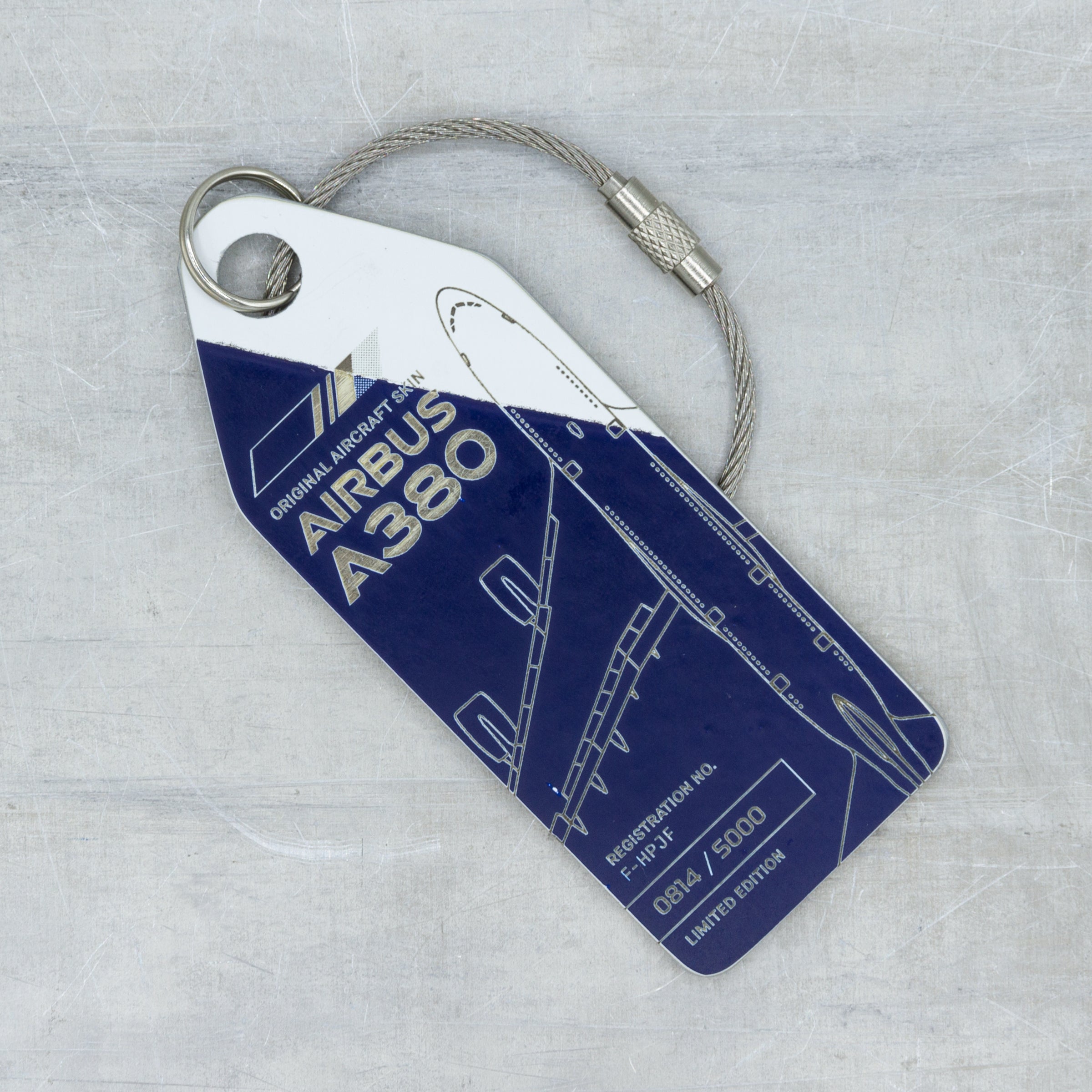 Aviationtag Airbus A380 - F-HPJF Edition Key-Chain and Bag-tag