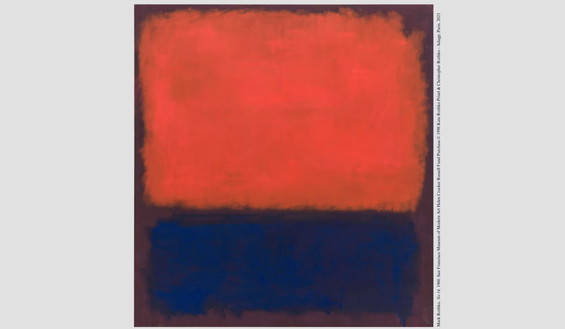 アメリカの画家マーク・ロスコの回顧展が パリ・フォンダシオン ルイ