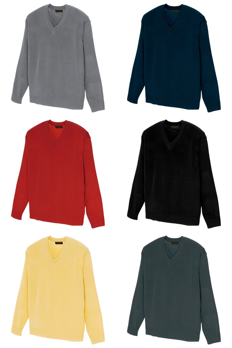 ウォームビズ対応男女兼用Vネックセーター7862 | 防寒服プロ
