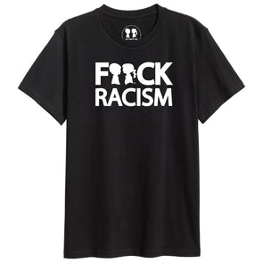 BOY MEETS GIRL® White F**CK Racism Unisex T-Shirt – BOY MEETS GIRL USA