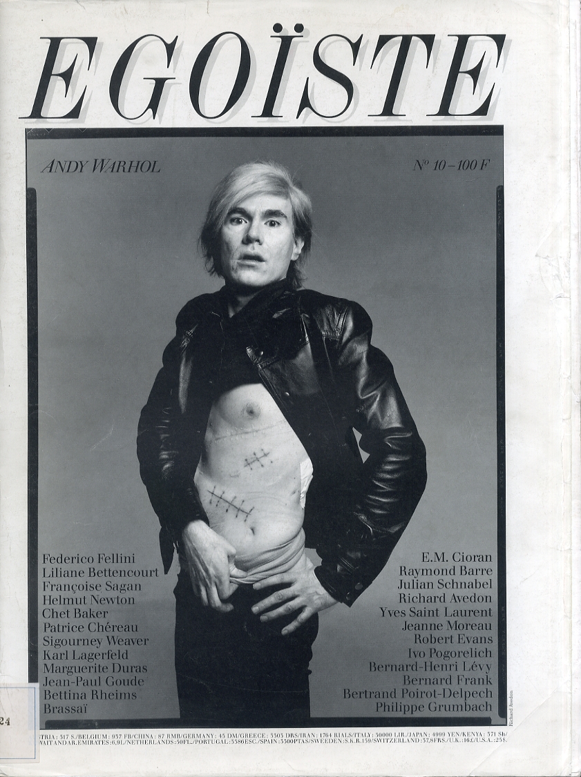 EGOISTE No.10 / Photo: Richard Avedon Cover:Andy Warhol | 小宮山