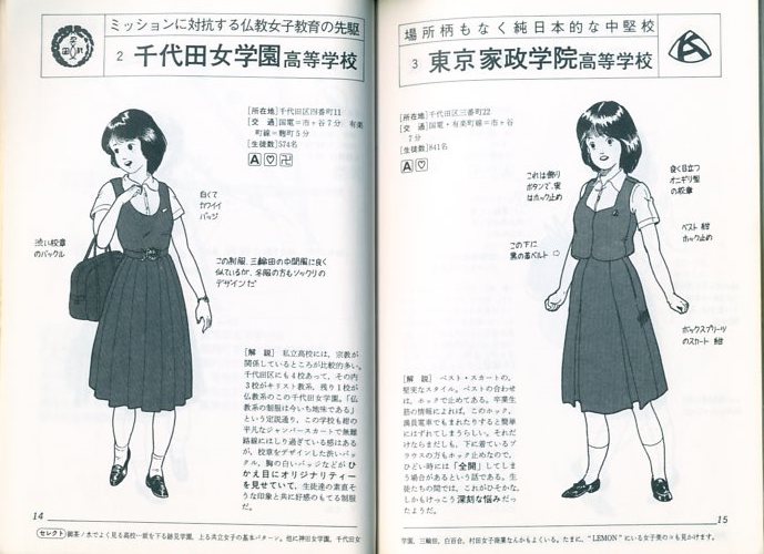東京女子高制服図鑑 / 著：森伸之 装丁：南伸坊 | 小宮山書店 KOMIYAMA