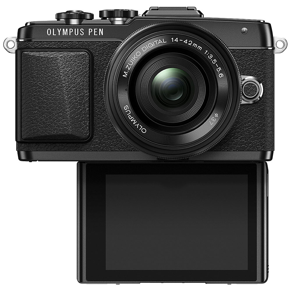 Olympus PEN E-PL7 Micro 4:3 Mirrorless Black Camera with 14-42mm