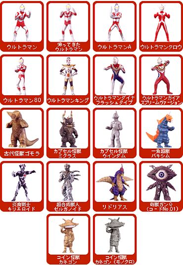 ウルトラマンシリーズ ワンダーカプセルウルトラマンシリーズ