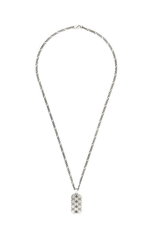 GUCCI SILVER INTERLOCKING G NECKLACE YBB678651001 | Bandiera