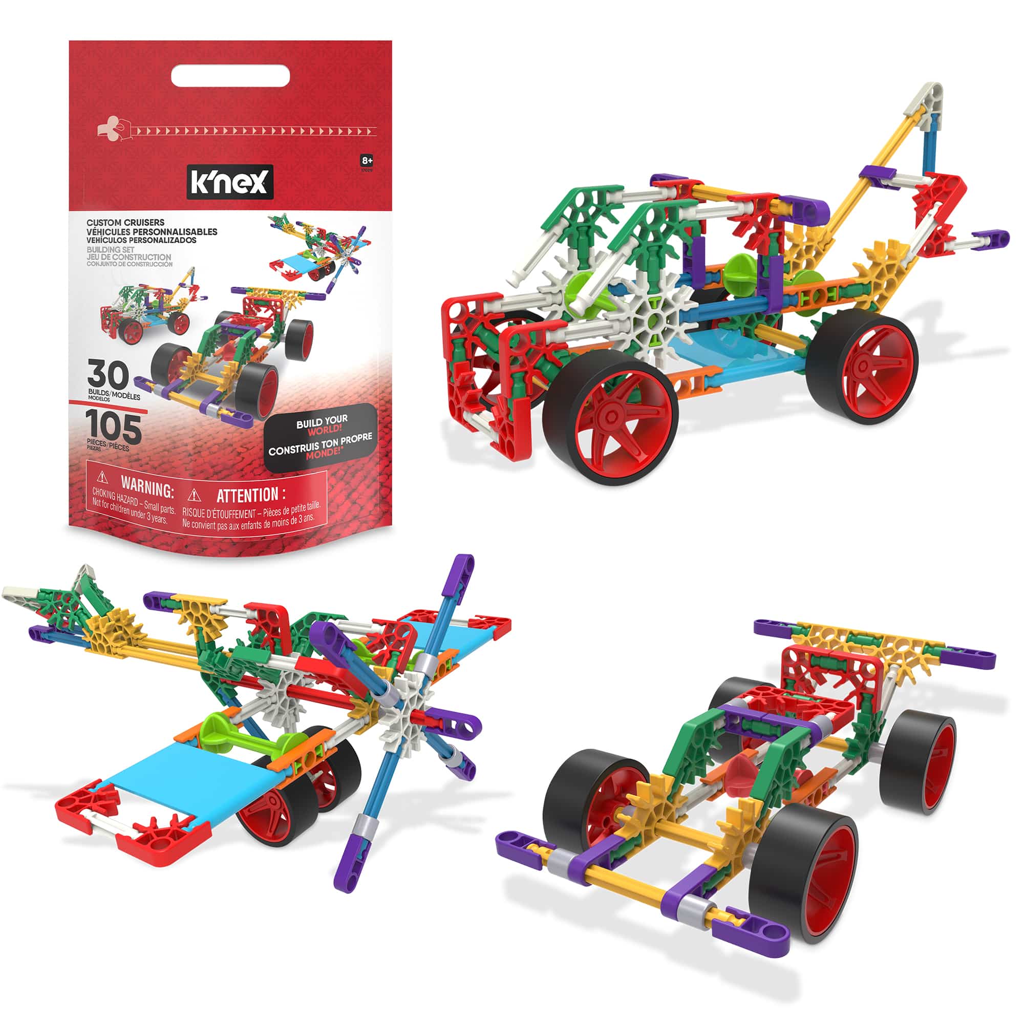 K'NEX Custom Cruisers 30 Model Building Set | BasicFun!