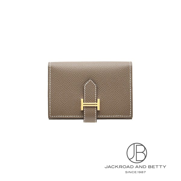 ベアン カードケース エトゥープ ベージュ[] Bearn Card Case Etoupe