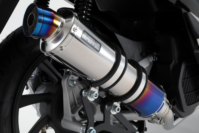 R-EVO ヒートチタン フルエキゾースト：PCX HYBRID：政府認証 ｜ BEAMS
