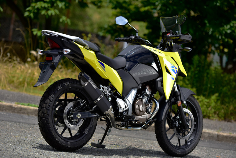 R-EVO ヒートチタン フルエキゾースト：Vストローム250SX：政府認証