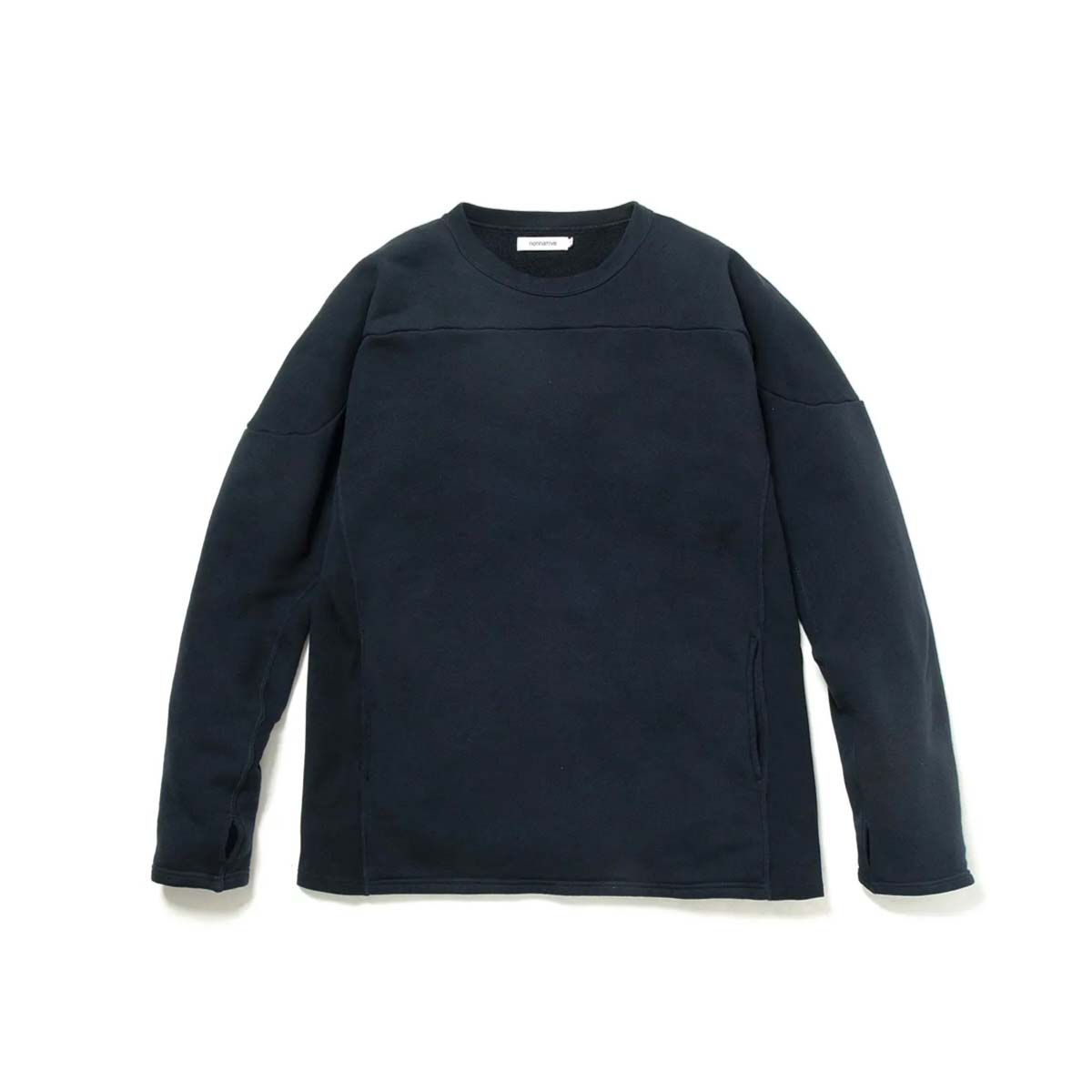 DWELLER CREW PULLOVER COTTON SWEAT ネイビー