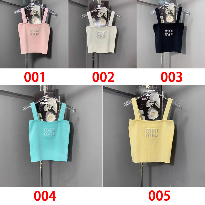 MiuMiuキャミソール ミュウミュウノースリーブ キャミソール ブラ