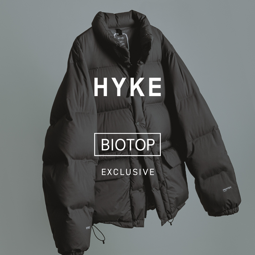 HYKE for BIOTOP 25AW | PERTEX® DOWN JACKET EX | TOPICS | BIOTOP