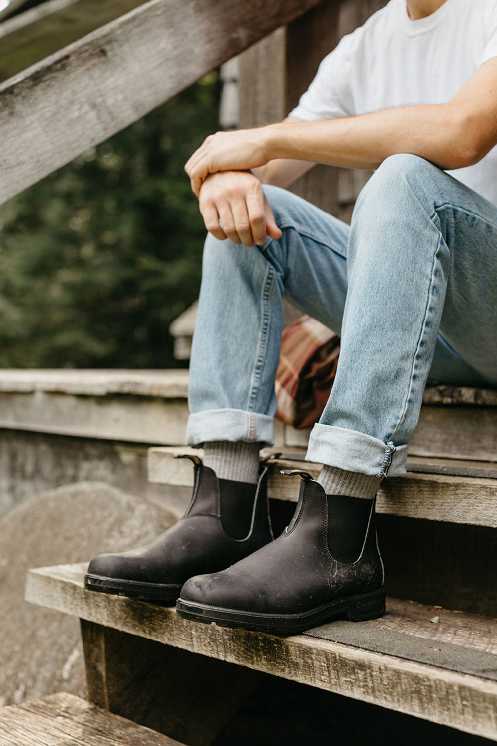 Black Premium Leather Chelsea Boots, Men's Originals 510 - Blundstone