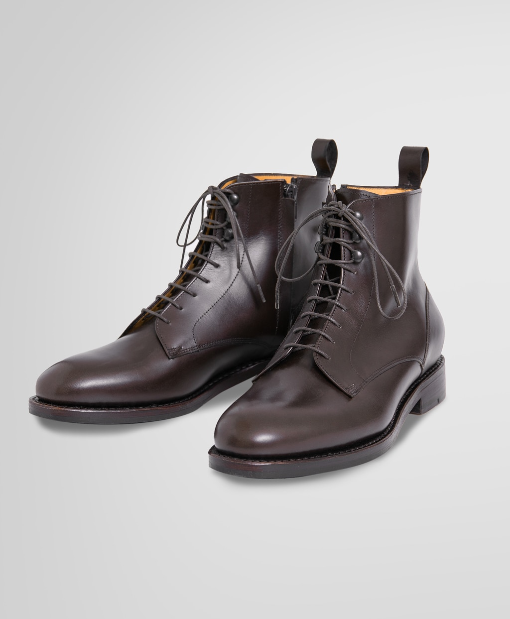 カーフレザー レースアップ ショートブーツ | Brooks Brothers Japan