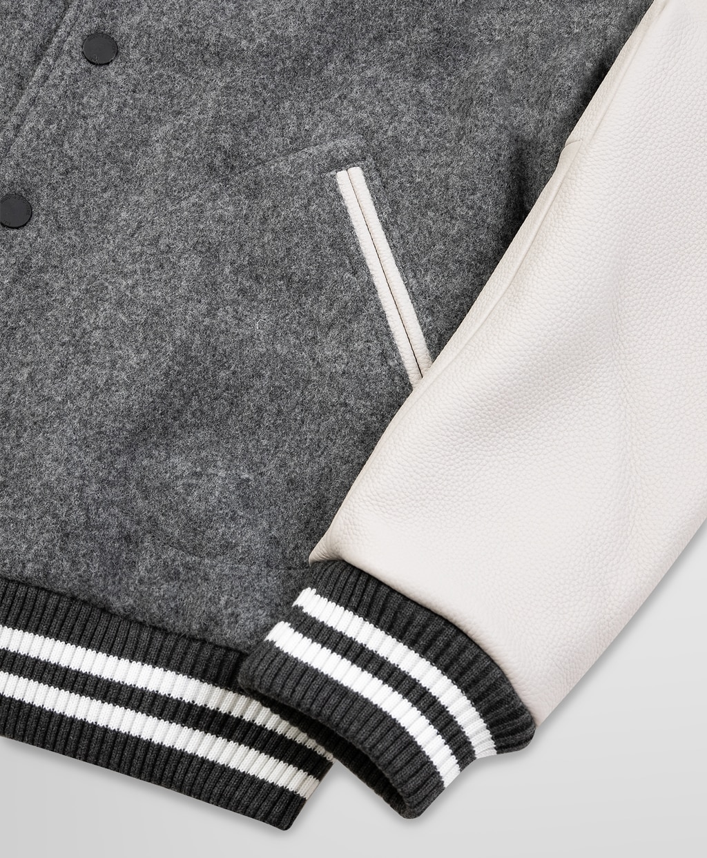 ウール/カウレザー バーシティジャケット | Brooks Brothers Japan