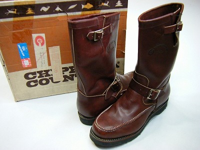 チペワ CHIPPEWA 80's 箱付 エンジニアブーツ モックトゥー 旧黒タグ