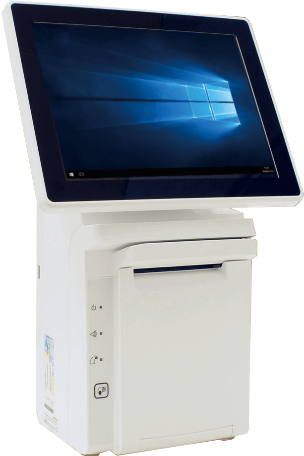 クラウドPOSレジ「リアレジ」の券売機(BigTouch)、タッチモニタ付