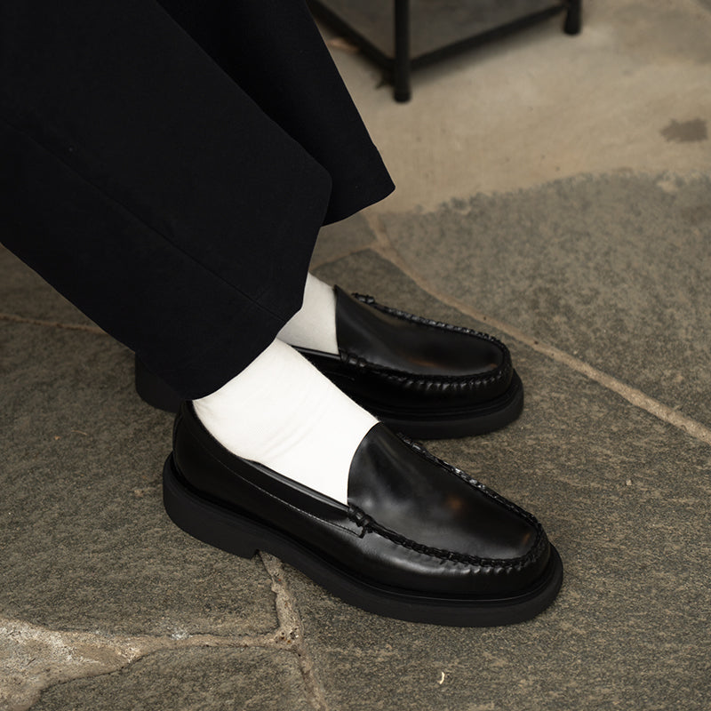 Web限定】11605 WEEJUN STEP VENETIAN/ BLACK (RUBBER SOLE) - G.H.BASS