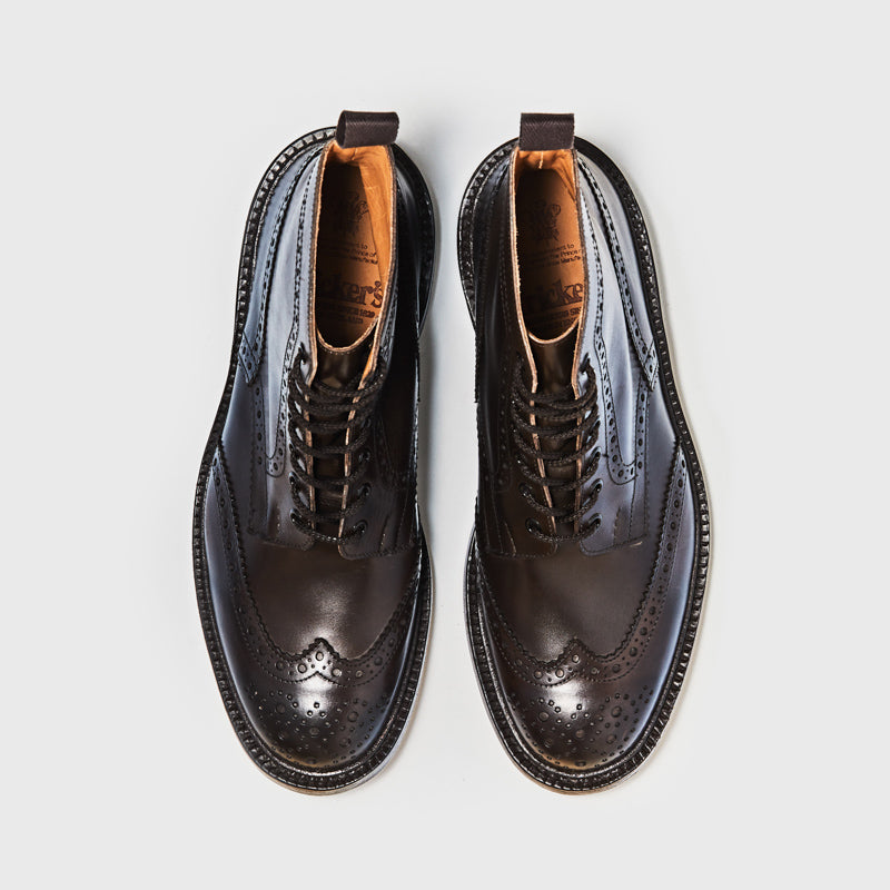 ブーツ | M5634 STOW / ESPRESSO BURNISHED (LEATHER SOLE) - Tricker's