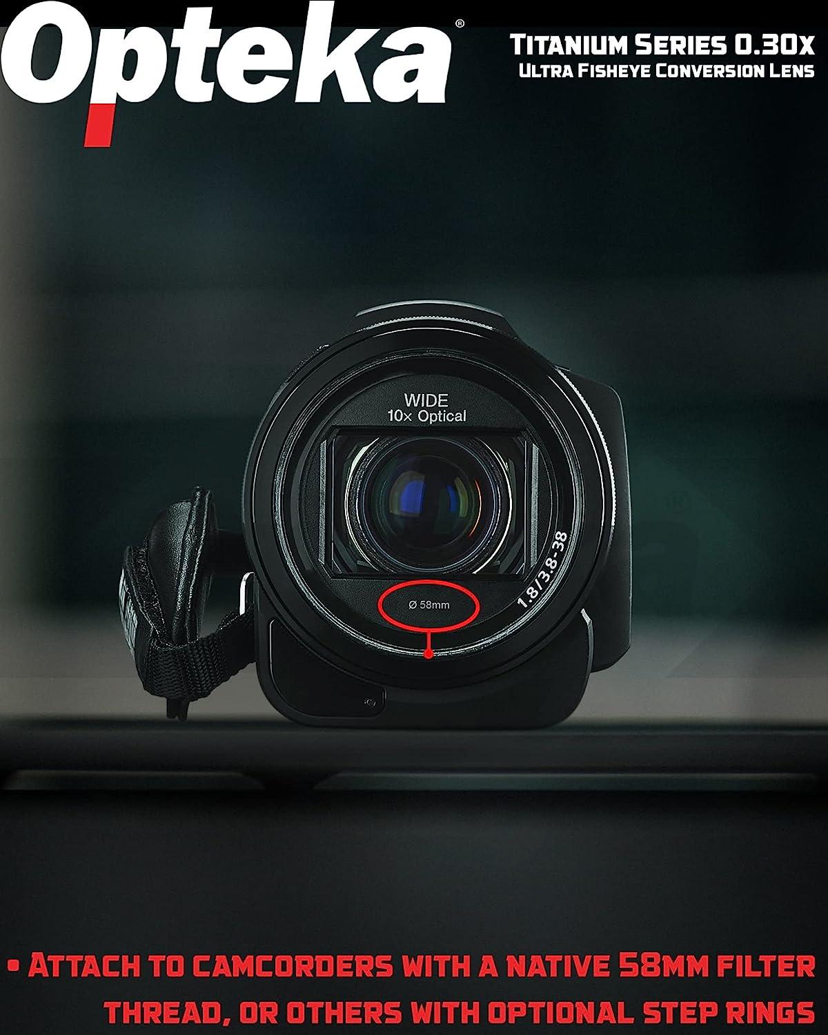 Opteka OPT-SC58FE Titanium Series 0.3X HD Ultra Fisheye Lens