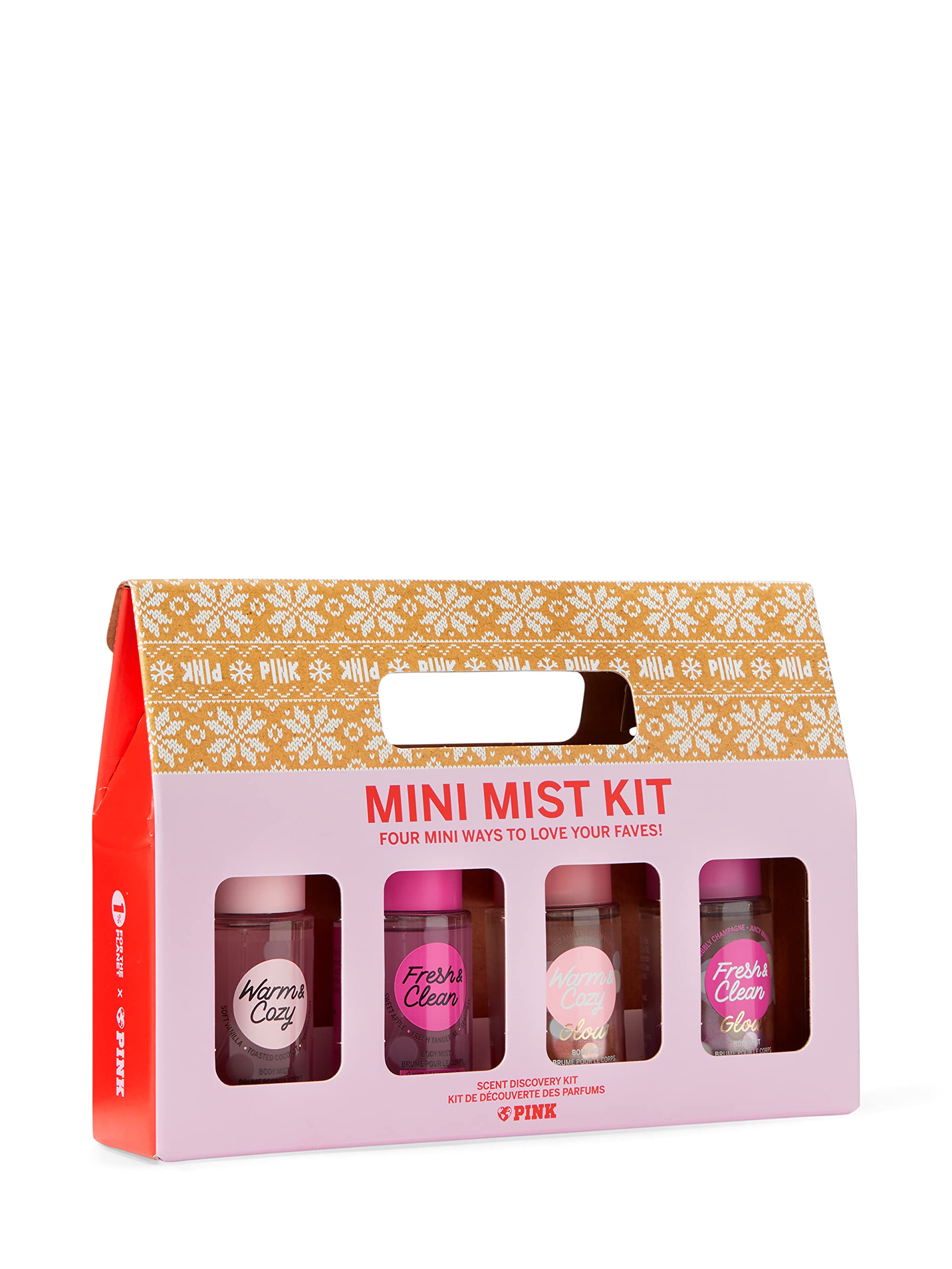 Victoria's Secret PINK 4 Piece Mini Mist Gift Set - Warm & Cozy