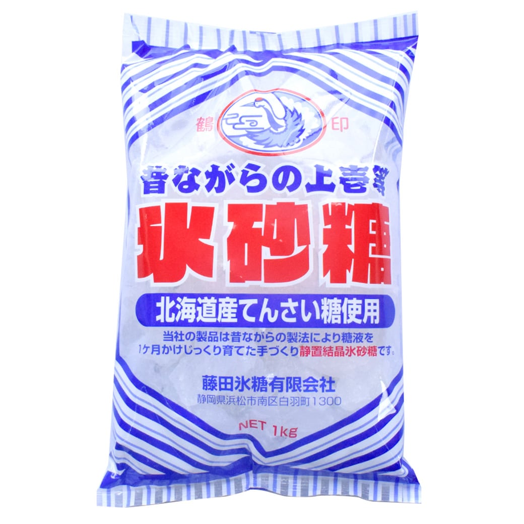 GAIAネット[※]ムソー 藤田氷糖 氷砂糖（てんさい糖）1kg: 調味料