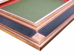 同志舎】油彩額 宮廷（金＋緑） 6号（F,P,M型）[油絵・日本画用額縁