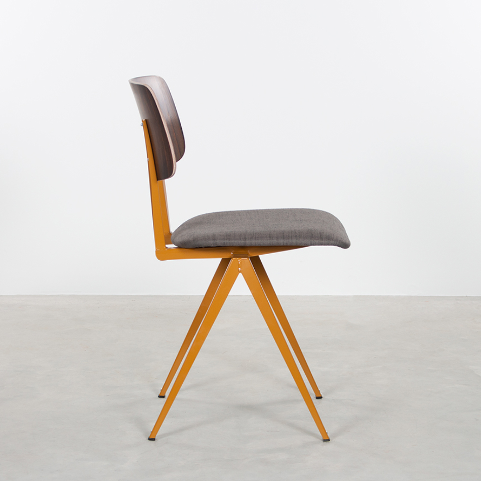 S16 Chair Ocher Brown / Ebony / Coffee | Galvanitas Compass Collection