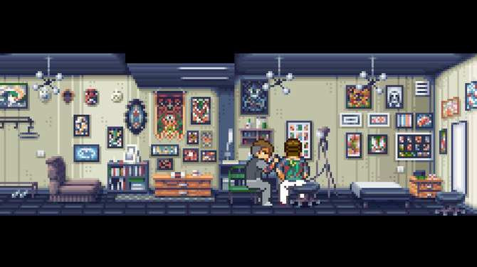 海外産ドット絵ヤクザADV『消えゆく真昼（Fading Afternoon）』は5月