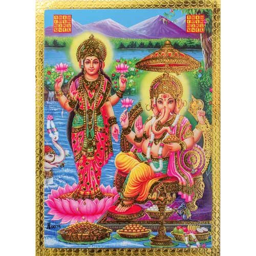 ガネーシャ 手描き絵画 限定版187/999 0115o37