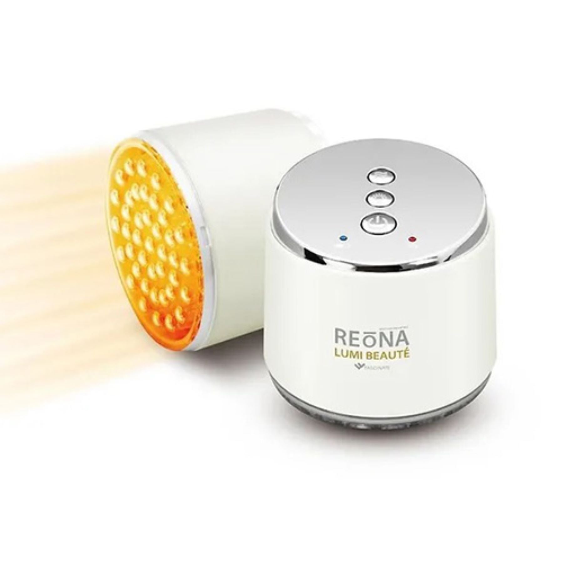 ポータブル光美顔器 赤黄緑青4色LED USB充電式 フェイスケア