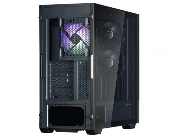 15.6型液晶を搭載したミドルタワーPCケース、ZALMAN「Z10 DS Black」の