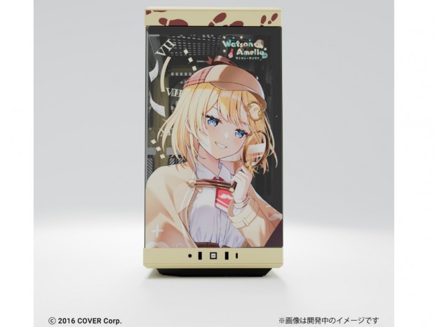 描き下ろしイラストが全面にプリントされたVTuber「ワトソン・アメリア