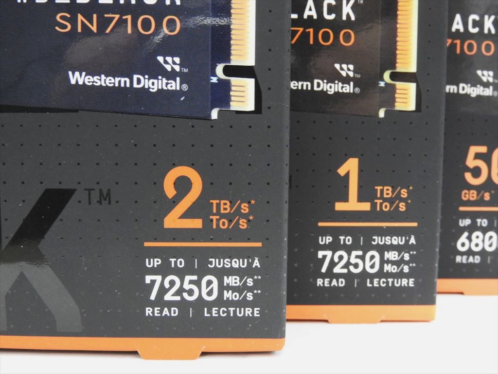 アキバ入荷情報) Western DigitalのPCIe 4.0対応SSD「WD_BLACK SN7100