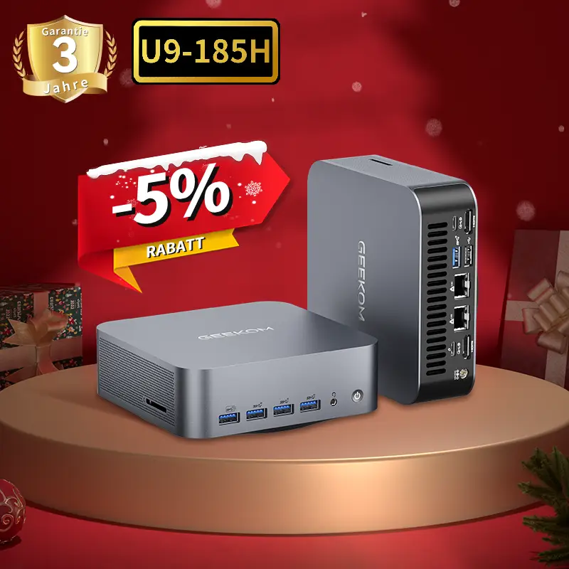 GEEKOM GT1 Mega AI Mini PC｜Intel Core U9-185H, U5-125H Mini PC