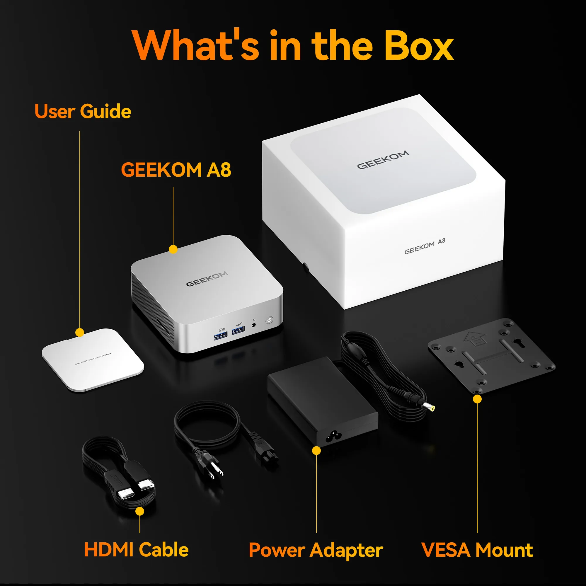 GEEKOM A8 Mini PC with Ryzen™ 9 & Ryzen™ 7 – For Powerful Computing
