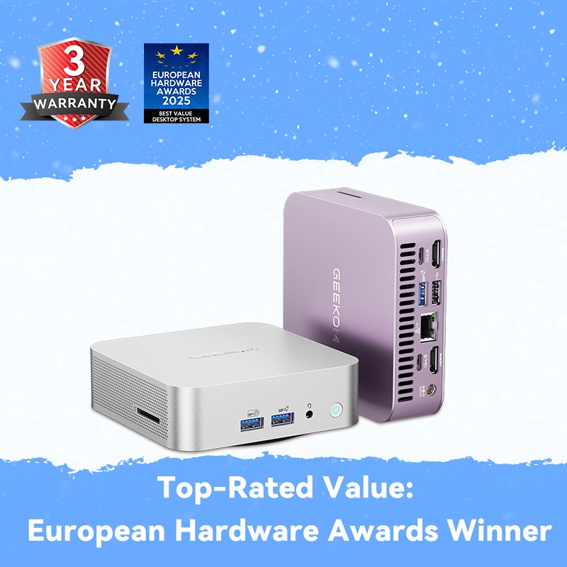 GEEKOM A6 Budget Mini PC - AMD Ryzen 7 6800H & Radeon 680M GPU