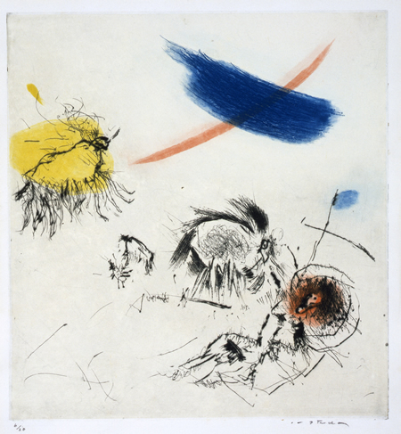 池田満寿夫「水曜日の犬の散歩」 – 石井コレクション