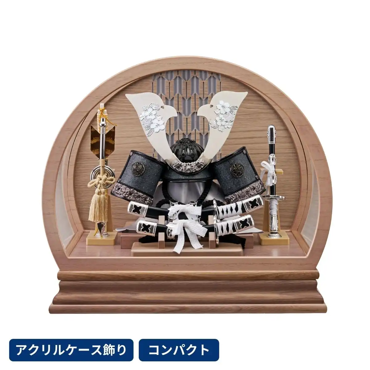 五月人形 兜アクリルケース飾り 竜雅｜ギフトプラザオンライン