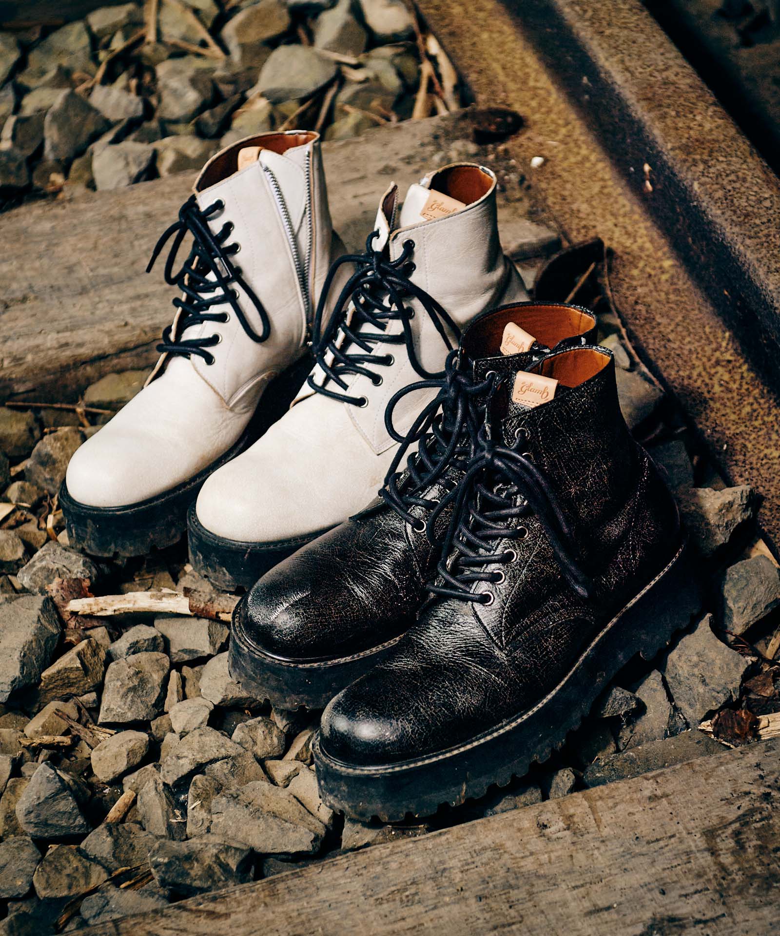 GB0424/AC03 : Crack Side Zip Boots / クラックサイドジップブーツ