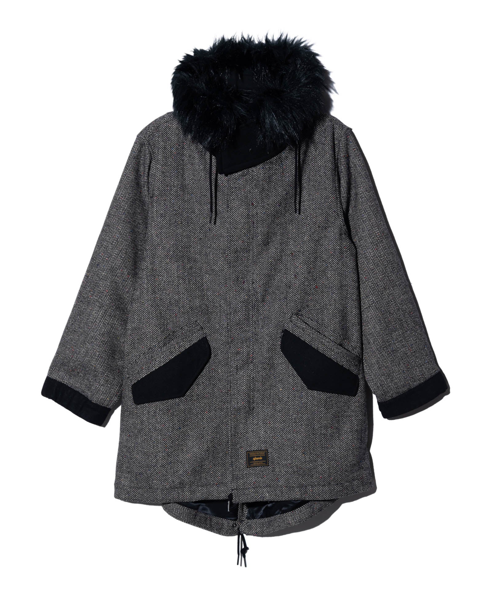 GB0325/JKT12 : High Neck Mods Coat / ハイネックモッズコート