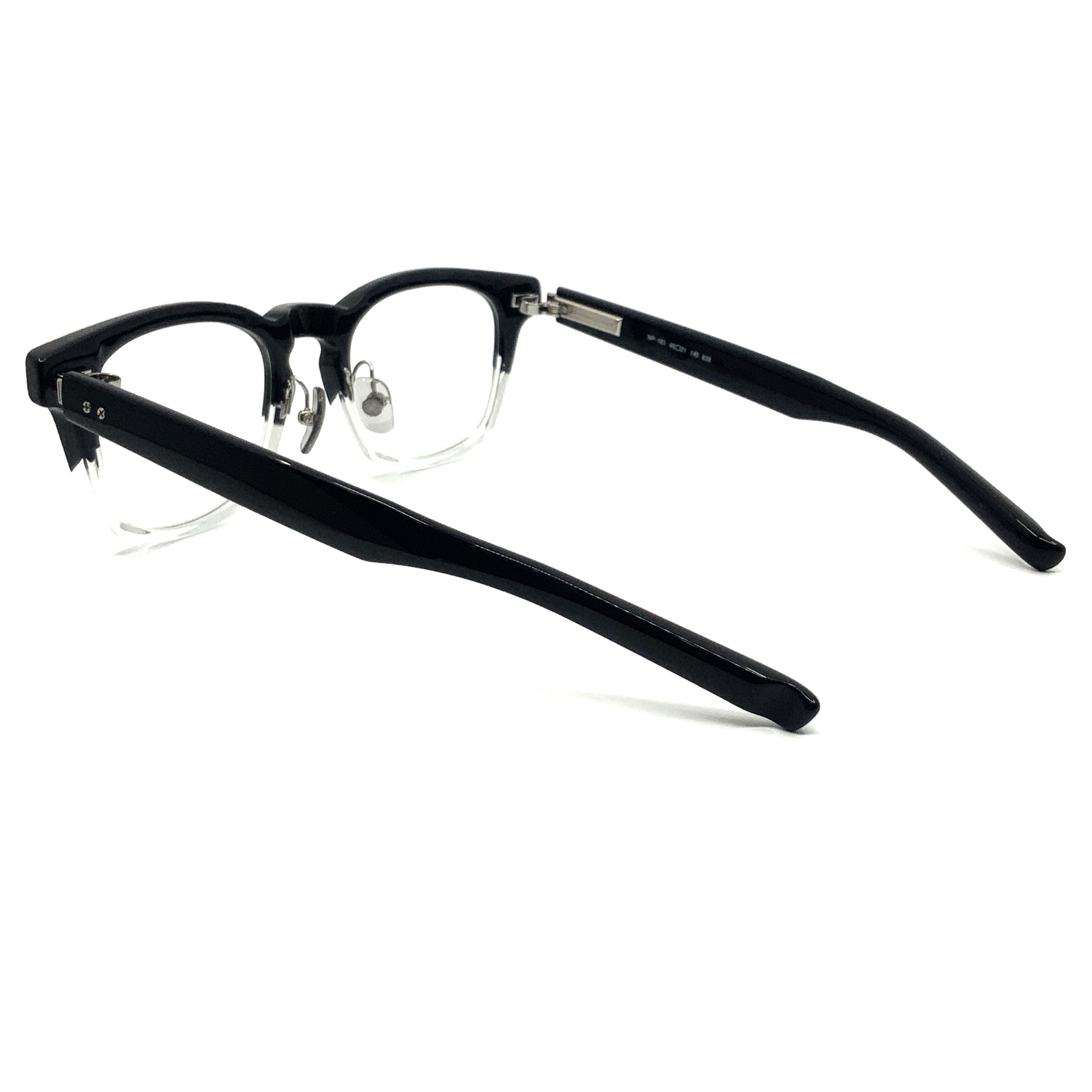 999.9 フォーナインズ メガネ NP-161 638 ブラック×クリアツートン48