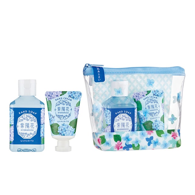ゆるりと 紫陽花 あじさい ハンドケアセット （ ミニハンドソープ