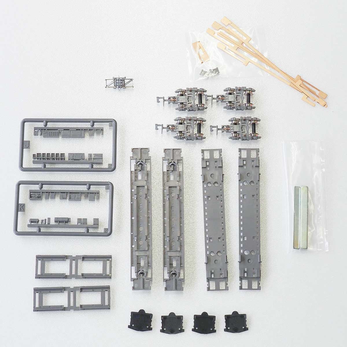 7517＞床下台車セット 1000形 中間（先頭）車 2両用（動力無し）｜床下