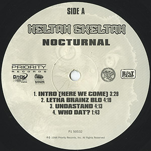 Heltah Skeltah / Nocturnal (2LP) / Priority 1996 USオリジナル盤 EX