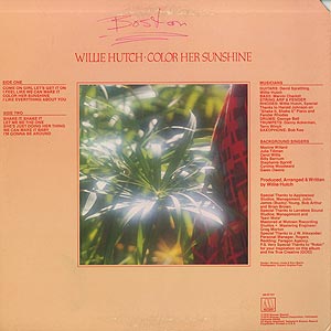 Willie Hutch / Color Her Sunshine(LP) / Motown 1976 USオリジナル盤