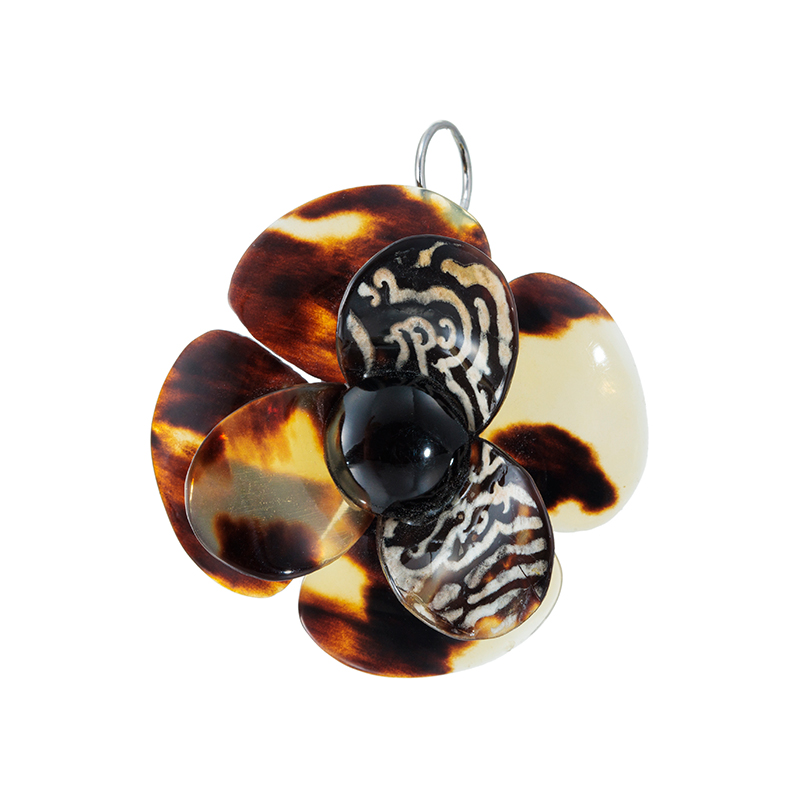 GSTV SV 本べっ甲 天然水もく ペンダントブローチ